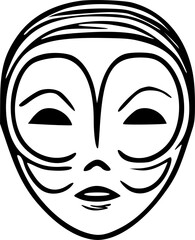 beauty mask icon vector symbol design illustration