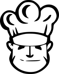 chef hat icon vector symbol design illustration