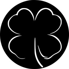 Four leaf clover icon vector symbol design illustration