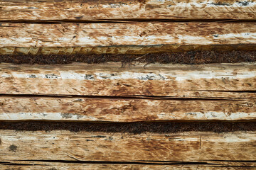 Wooden background. Old rustic rough wood. Old house wall. Vintage backdrop. Wood planks. Wooden texture background. Old surface