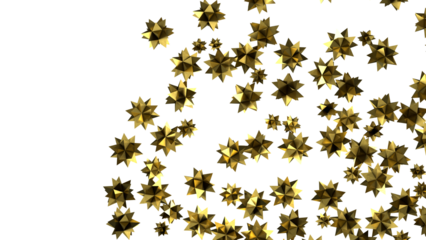 stars background, sparkle lights confetti falling. magic shining Flying christmas stars on night