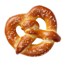 an isolated Pretzel, delicious, warm and soft, a Snack-themed, photorealistic illustration on a transparent background cutout in PNG. generative ai - obrazy, fototapety, plakaty