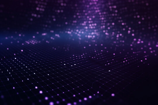 Abstract background with illuminated dots. Shining light. Corporate wallpaper glowing high tech internet technology background. © Tyler McCormick