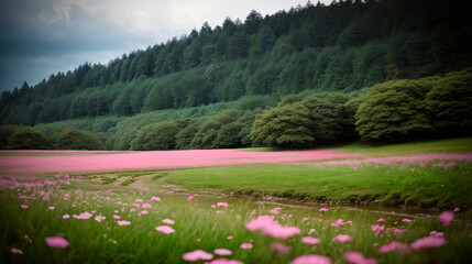 Mountain River Haven in Verdant Forest