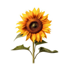 Obraz premium sunflower isolated on white