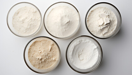 Bake with the best ingredients, a set of organic flour and glucose.