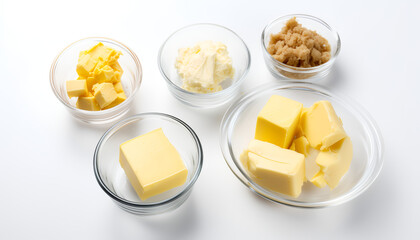 Indulge in these creamy delights salted butter, margarine, butter, and cheese.