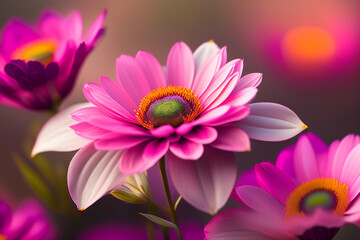 Obraz premium Pink lotus flower. Generative Ai