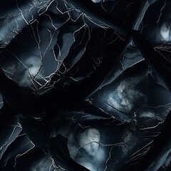 Close-up shot of obsidian stone ai generative
