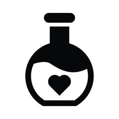 potion glyph icon illustration vector graphic