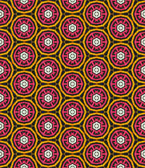 Multi color seamless abstract pattern. Background and backdrop. Multi Colored. Colorful ornamental design. Colored mosaic ornaments. Vector graphic illustration. EPS10.