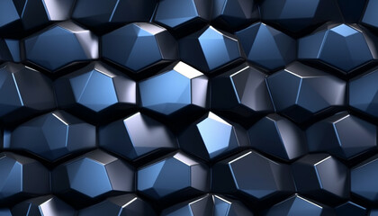 Hexagon 3d model background graphic tile ai generative