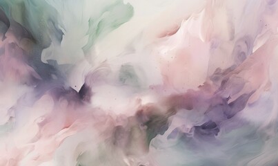  an abstract painting with pastel colors and a black background.  generative ai