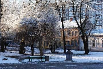 park in winter
