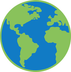 Planet earth graphic illustration icon vector