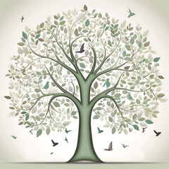 Obraz premium tree of life, Generative AI