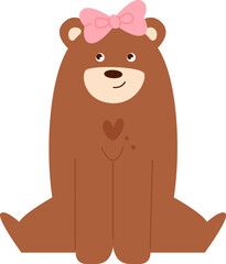 Sitting Female Bear