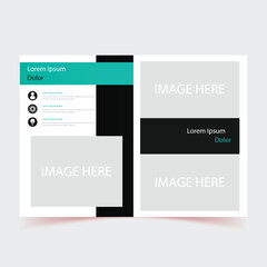 social media post banner, Design vector template layout for  profile, business marketing flyer set, presentations, magazine, leaflet, book and a4 size, annual report with cover, brochures, flyer