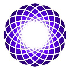 Obraz premium Abstract purple circle design on white background