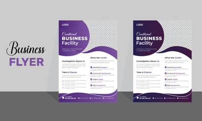 modern stylish flyer design template