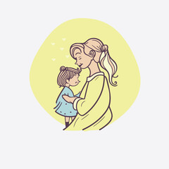 Mother and child mothers day