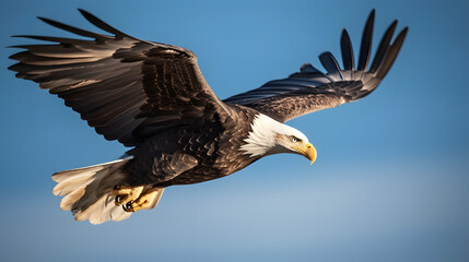 Fototapeta premium Eagle in the sky - Generative AI
