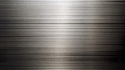 Abstract brushed stainless steel graphic wallpaper. Silver metal texture. Background for design as banner ads and presentation concept. 2D illustration. Generative AI