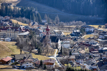 Gossensass, Brenner, Südtirol, Italien, Dorf, Gemeinde, Kirche, Siedlung, Haus,...