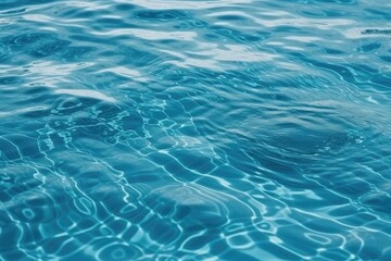 Fototapeta na wymiar serene blue pool with gentle water ripples Generative AI