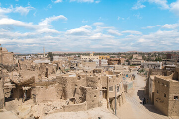 Beautiful view of the Old town of Siwa Oasis in Siwa, Egypt