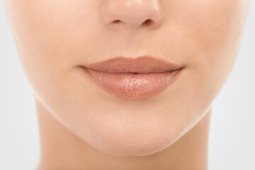 Obraz premium Effortlessly alluring. Cropped closeup shot of a beautiful young models mouth.