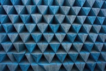 textured wall made of blue paper up close Generative AI