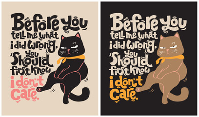 Cat Warning - Cat Lover - Funny Cat