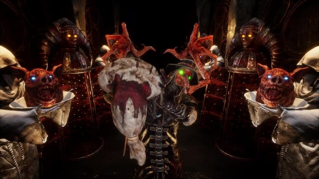 Plague Doctor VJ Loop &ndash; terrible plague doctor with crow-like skull come here from medieval Europe to cure you! This motion graphics is perfect to use in your next halloween and gothic parties horror