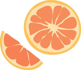 sliced orange citrus fruit created with Generative AI technology