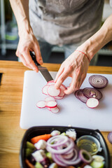 Obraz premium chef preparing food