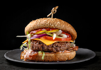 fresh tasty burger