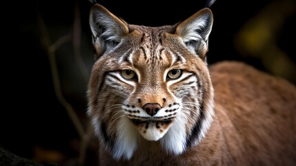 portrait of a lynx generative ai