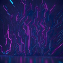 Pink Blue violet neon abstract