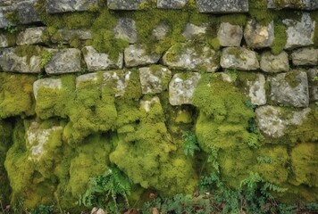moss on stone, generative ai