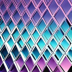 A gradient of blue and purple triangles arranged in a diamond pattern3, Generative AI
