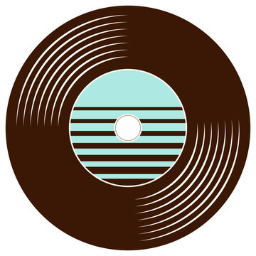 Retro vinyl record. Vector illustration.
