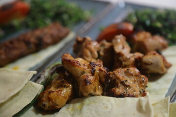 Traditional delicious Turkish foods; Turkish name; Shish kebab