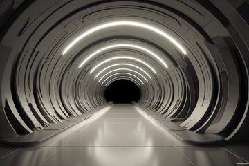 Obraz premium abstract silver metal mural wallpaper. AI generative