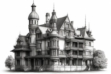 old castle in the city