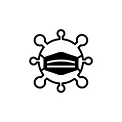 Face mask icon vector. medical Face Mask icon.