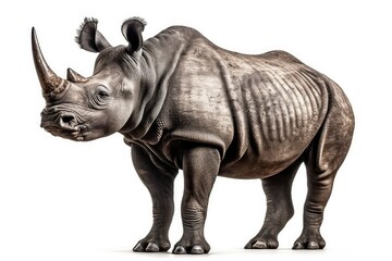 Obraz premium rhino isolated on white background