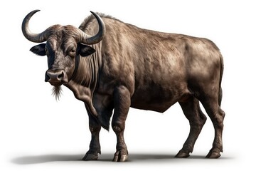 buffalo isolated on white background