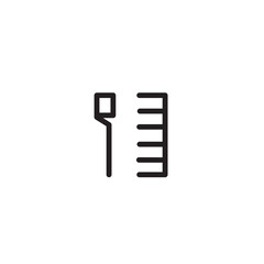 Brush Hair Hygiene Outline Icon