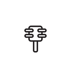 Hair Beauty Brush Outline Icon
